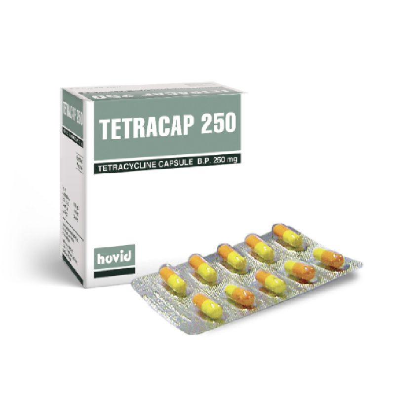 Hovid Tetracycline Capsule B.).250mg (Tetracap Capsule 2500mg)